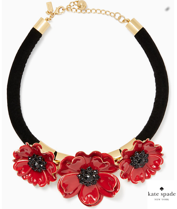precious poppies statement necklace | Hermosaz