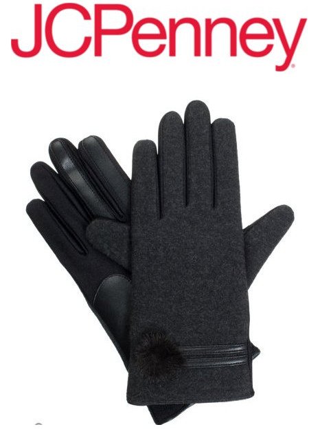 Isotoner Women's Faux Fur Pom Gloves with smarTouch® Technology | Hermosaz