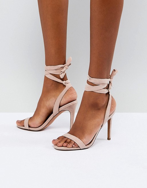 ASOS HATTY Barely There Heeled Sandals