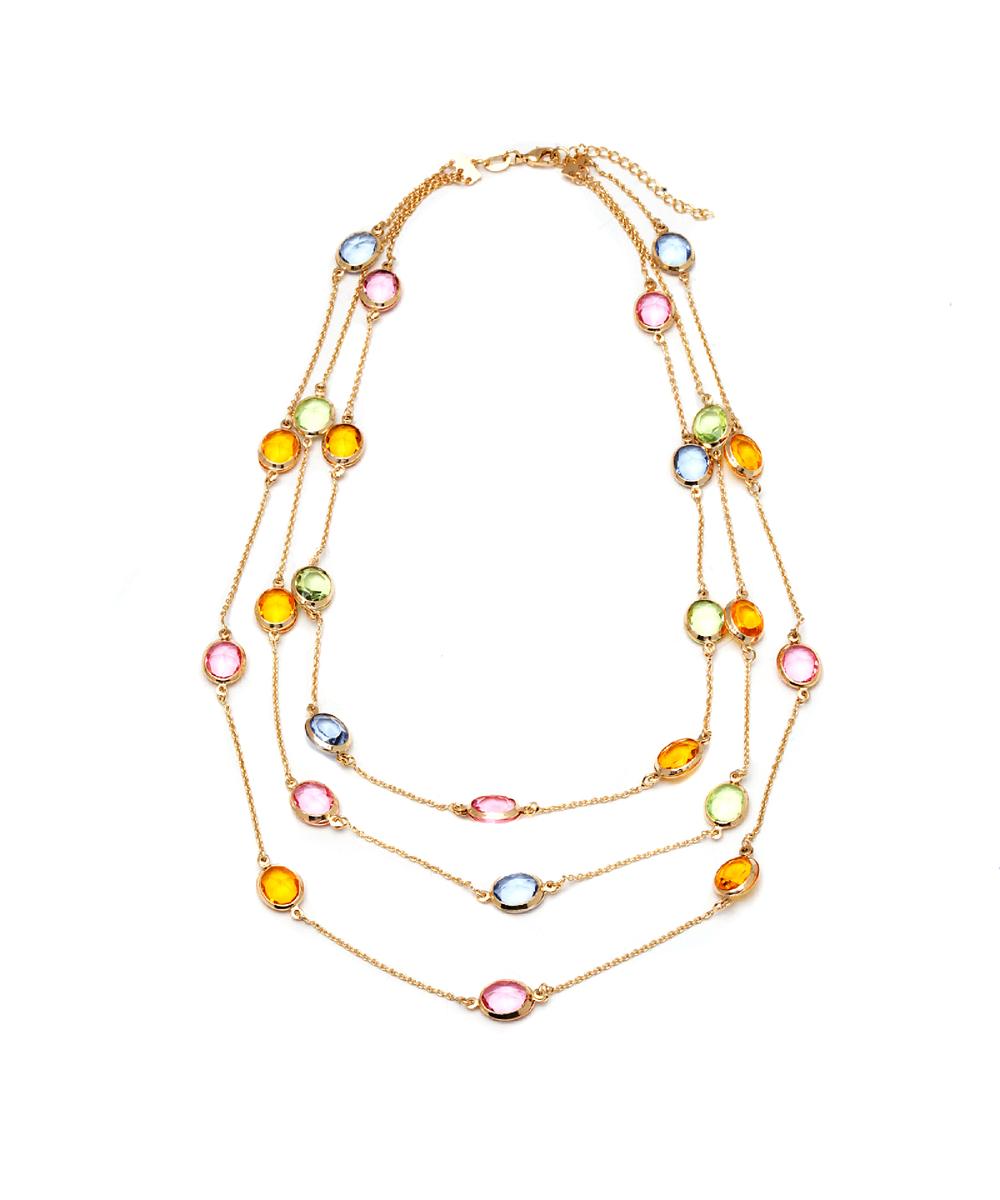 Multi Color Swarovski Elements Necklace