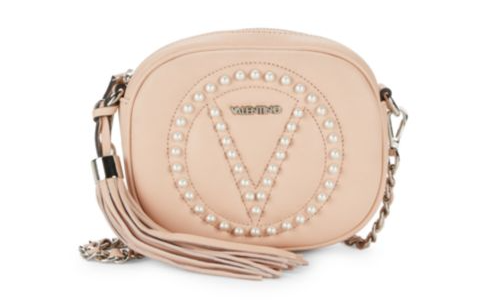 Valentino Embellished Leather Crossbody Bag