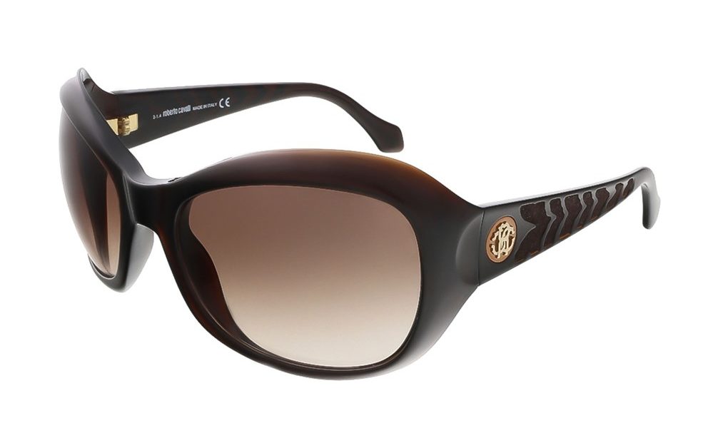 Roberto Cavalli Brown Butterfly Sunglasses
