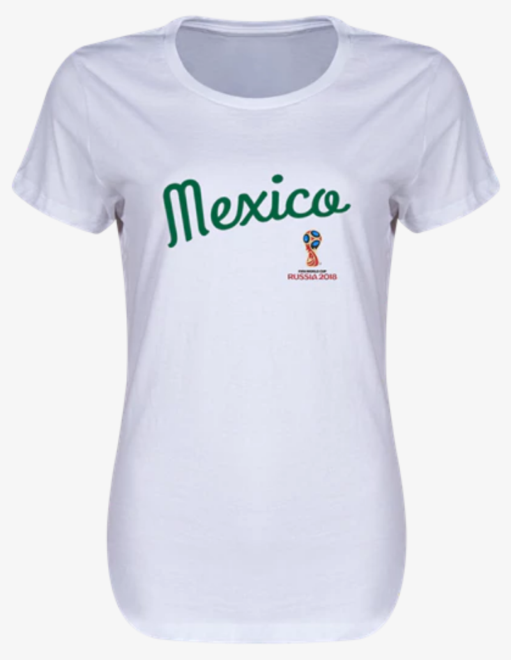 Mexico 2018  Script Women's T-Shirt (White) 