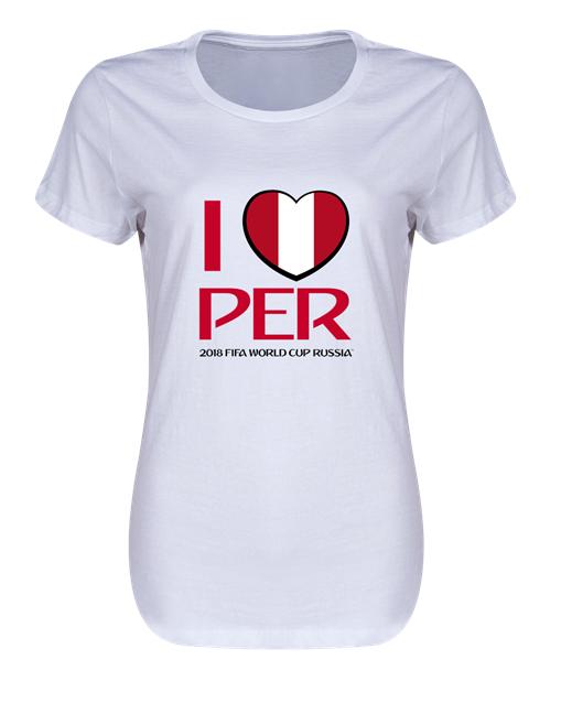 Peru 2018 I Heart Peru Women's T-Shirt (White)
