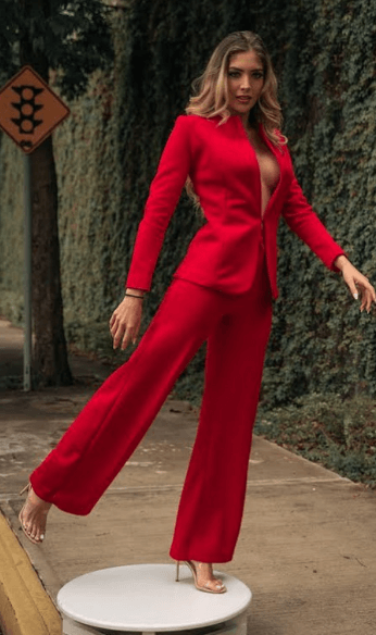 Red suit 