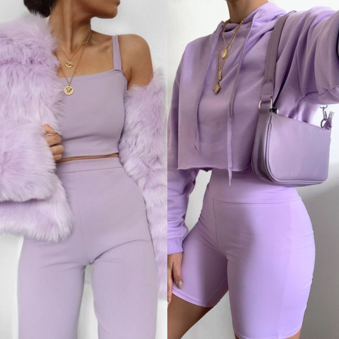The lilac color as a pantone for fall-winter -